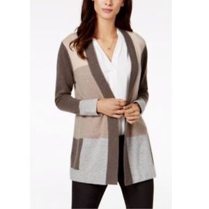 Cashmere Color Block Cardigan | Poshmark